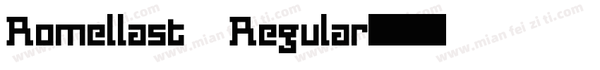 Romellast Regular字体转换